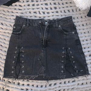 Jean mini skirt